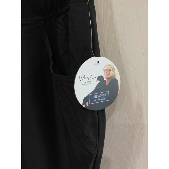NWT Black Cherokee Scrubs Katie Duke iFlex Pull On Pant Size Small - Picture 6 of 7